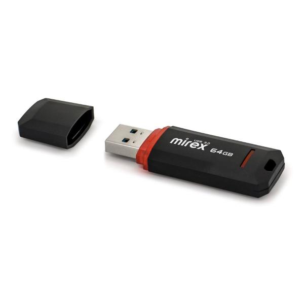 Флэш диск USB Mirex KNIGHT BLACK 64GB 13600-FM3BKN64