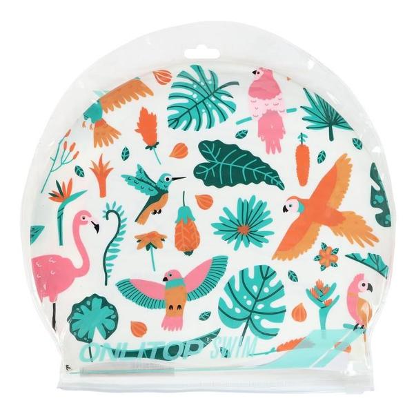 Шапочка для плавания ONLITOP фламинго с птицами 7316256