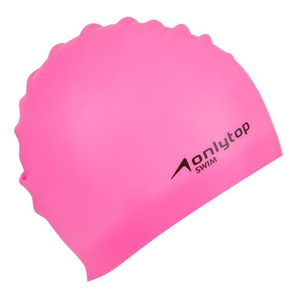 Шапочка для плавания ONLYTOP для длинных волос 3867722