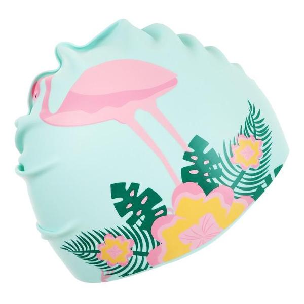 Шапочка для плавания ONLITOP фламинго на цветке 7316252