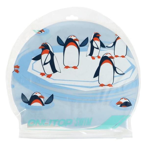 Шапочка для плавания ONLITOP пингвины 7316257