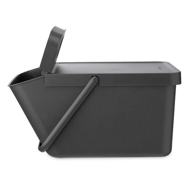 Ведро-туалет Brabantia Sort & Go 277726 серый