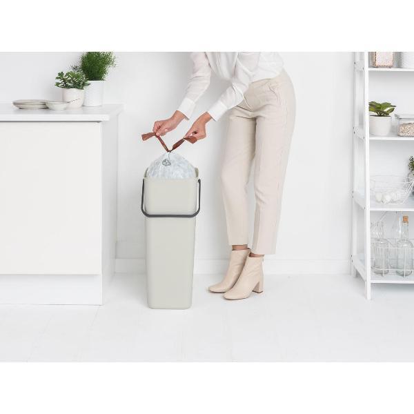 Ведро-туалет Brabantia Sort & Go 214424 серый