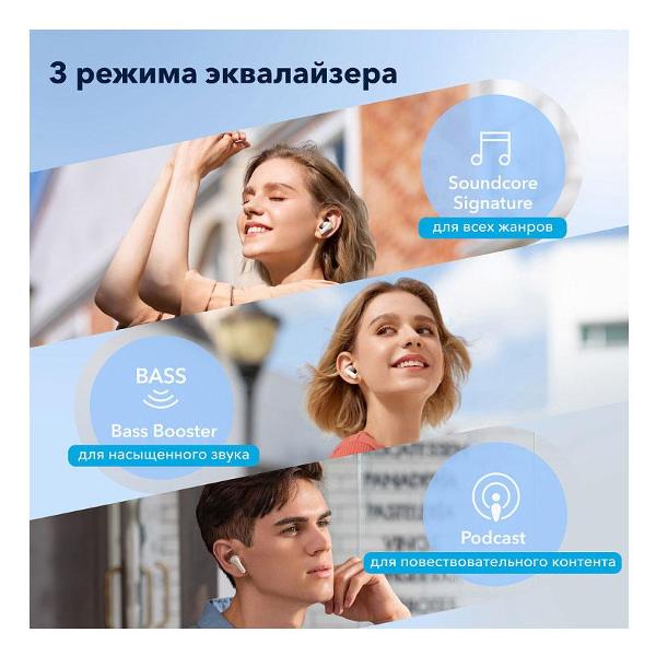 Наушники True Wireless Anker SOUNDCORE Life Note E A3943 белый