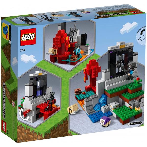 Конструктор Lego Minecraft Разрушенный портал (21172)
