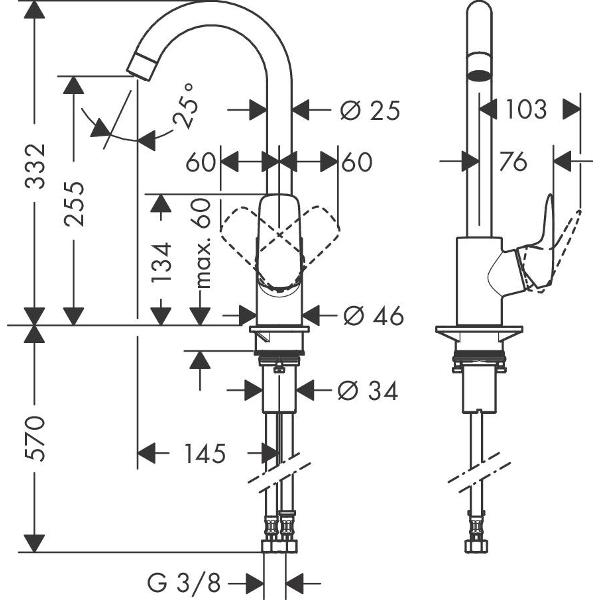 Смеситель Hansgrohe Logis 71835000