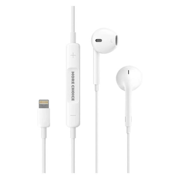 Наушники-вкладыши More Choice белые G13i