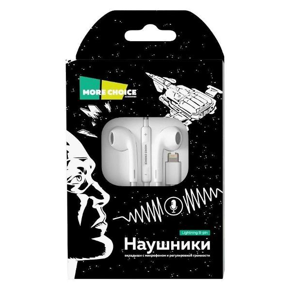 Наушники-вкладыши More Choice белые G13i
