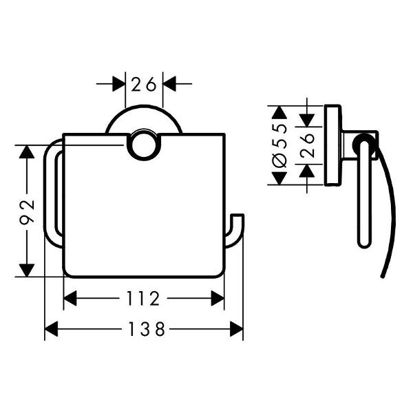 Держатель Hansgrohe Logis Universal 41723000