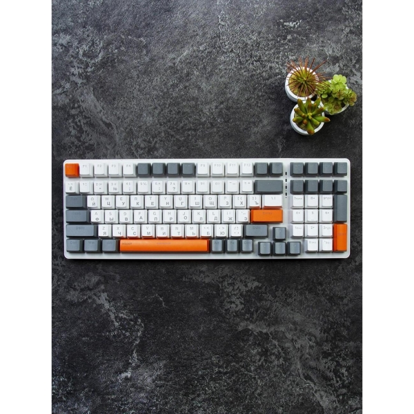 Игровая клавиатура Free Wolf K3 White/Orange Blue Switch