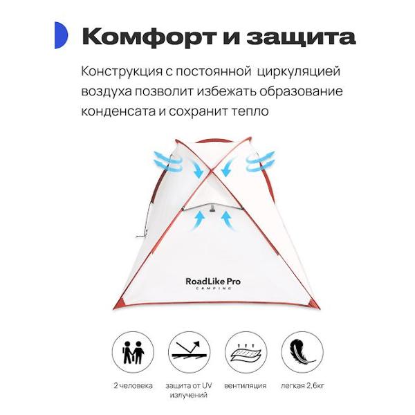 Палатка туристическая RoadLike Pro Triple Light