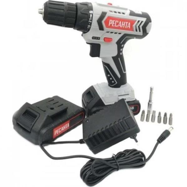 Шуруповерт аккумуляторный Ресанта ДА-18-2ЛК-У