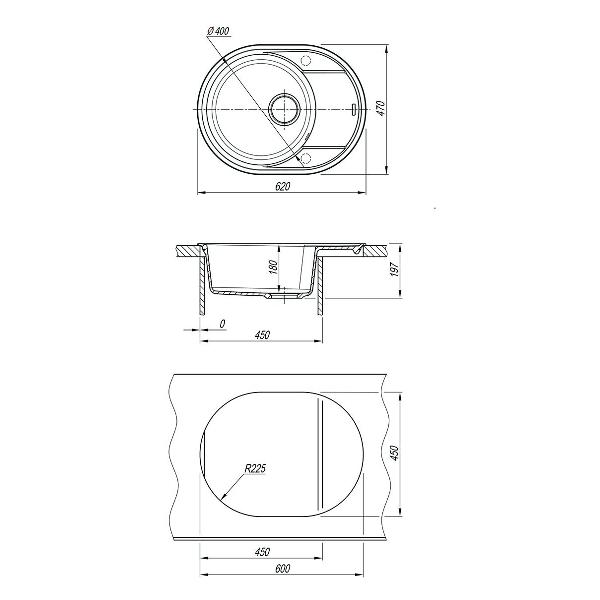 Мойка кухонная Lemark LACHA 620