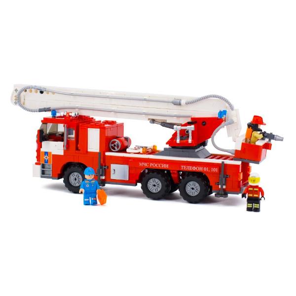 Конструктор детский Регион-Сервис Пожарный автомобиль-подъемник