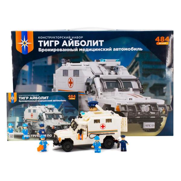 Конструктор детский Регион-Сервис Тигр Айболит (484 детали)