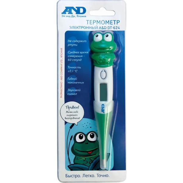 Термометр детский AND DT-624 зеленый