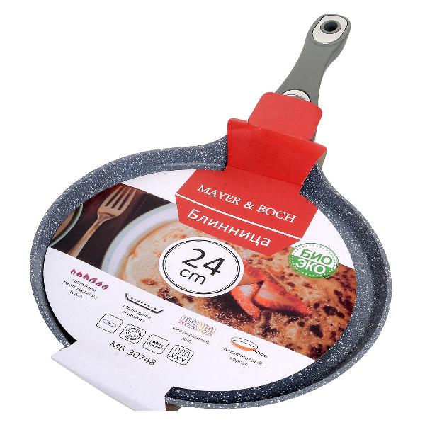Сковорода блинная Mayer&Boch серая 30748