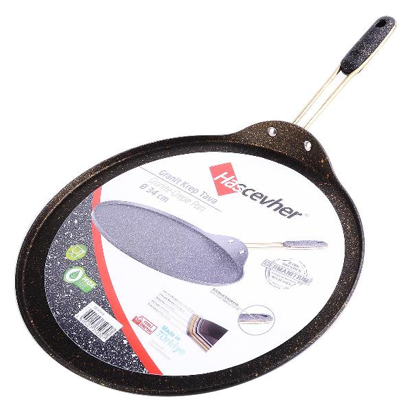 Сковорода блинная HASCEVHER черная 80450