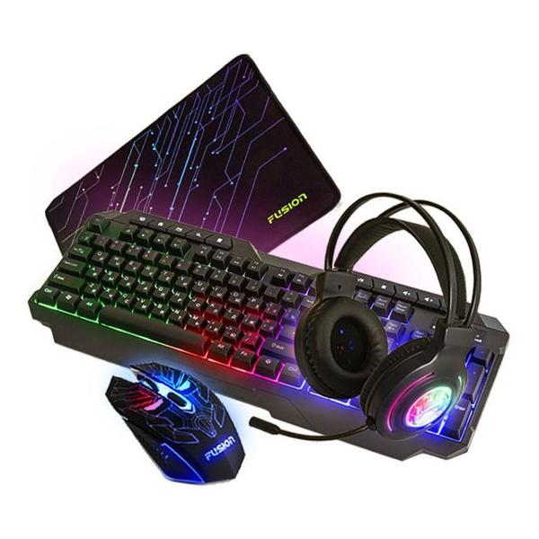 Комплект клавиатура и мышь игровые Fusion GKIT-438