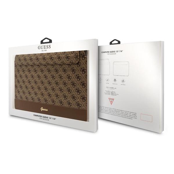 Папка для ноутбука Guess GUCS14PS4SGW Sleeve 4G Bottom stripe