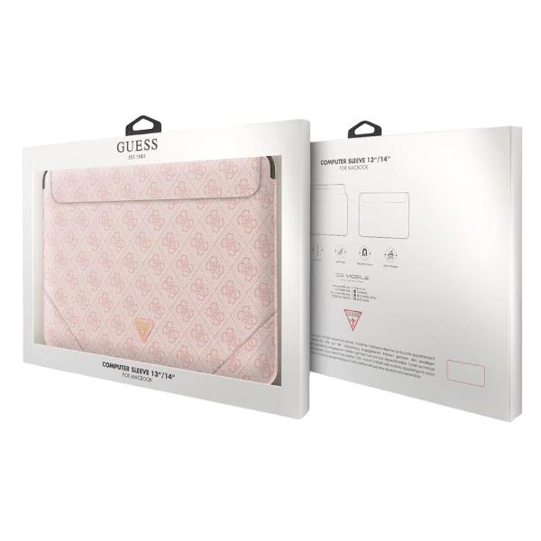 Папка для ноутбука Guess GUCS14P4TP Sleeve 4G Pink