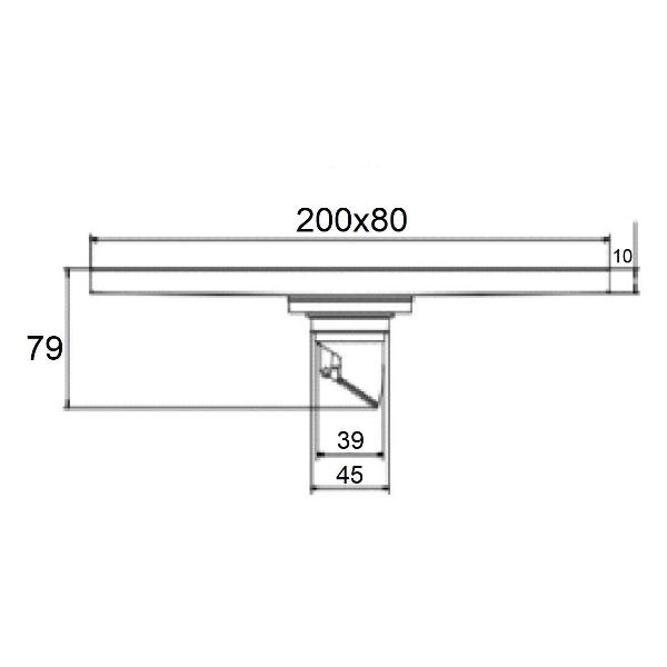 Душевой лоток, трап Orange TR01-009ni