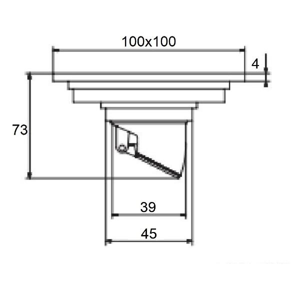 Душевой лоток, трап Orange TR01-002cr