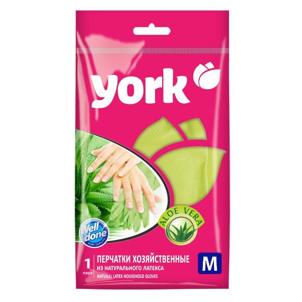 Перчатки York 092150 M зеленые