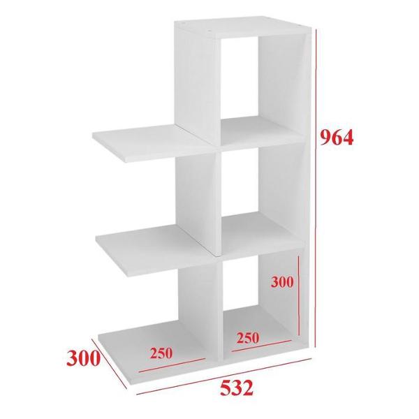 Полка книжная Клик Мебель Вайт №2