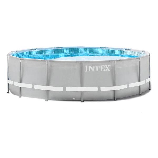 Бассейн надувной Intex 26700 серый фото