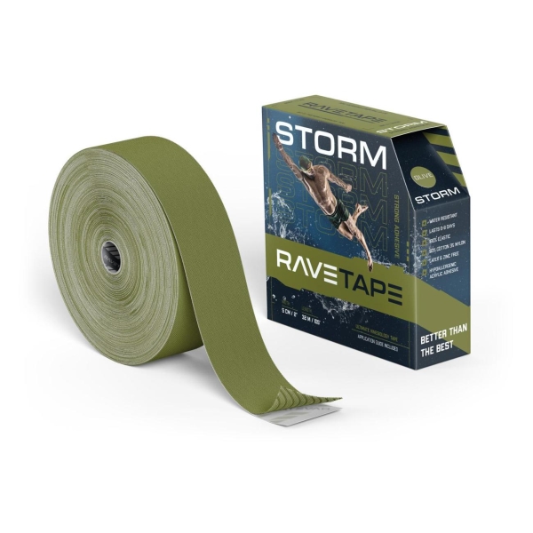 Кинезиотейп RaveTape RVTS-OLV-532 фото