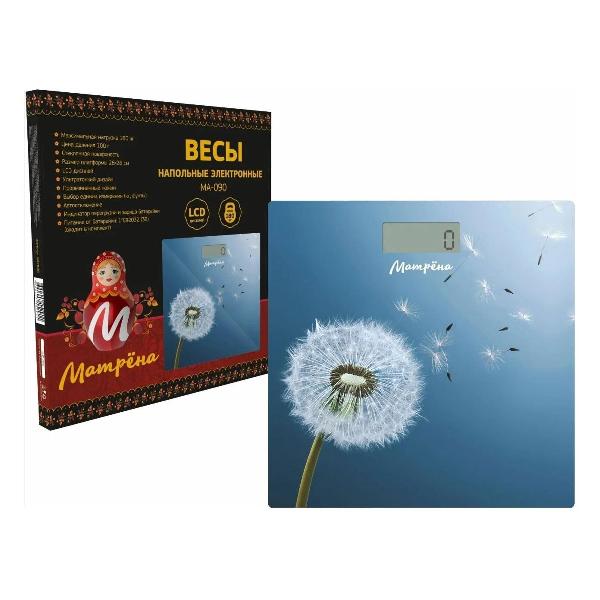 Весы напольные Матрена МА-090 голубые