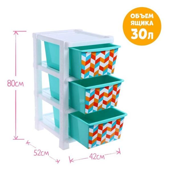 Комод детский Соломон Лазурь 7336880