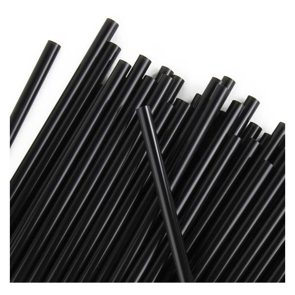 Трубочки для напитков Laima 608355 8х240мм, 250шт. прямые черные