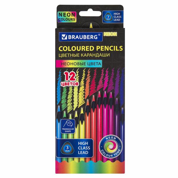 Карандаши Brauberg 12 цветов 181852