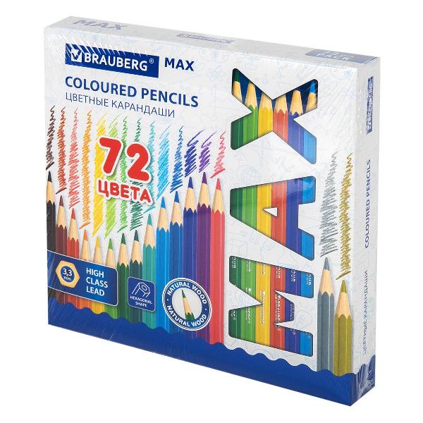 Карандаши Brauberg 72 цвета 181861 фото