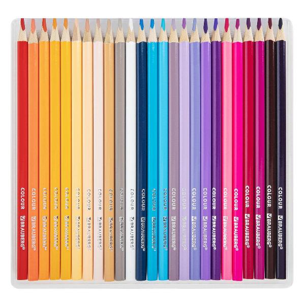 Карандаши Brauberg 50 цветов 181860