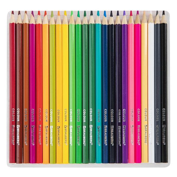 Карандаши Brauberg 24 цвета 181866