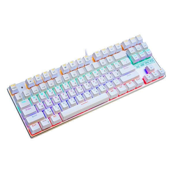 Игровая клавиатура Metoo Zero X76 White/красный