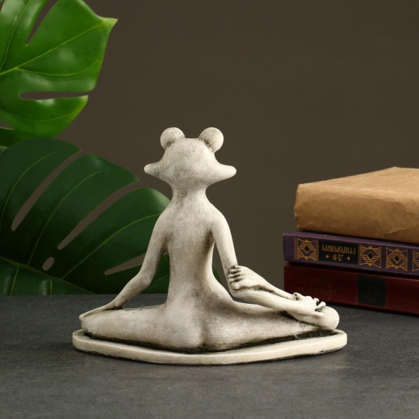 Фигура для сада Хорошие сувениры Лягушка йог на шпагате