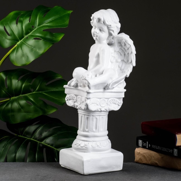 Фигура для сада Хорошие сувениры Ангел на пьедестале
