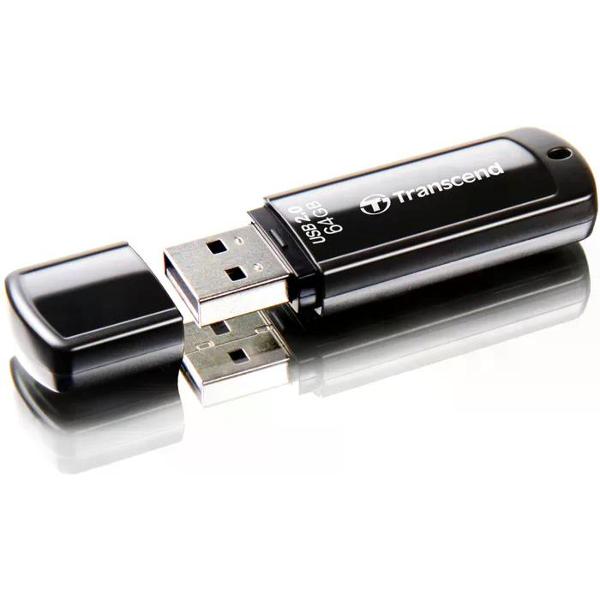 Флэш диск USB Transcend 64GB JetFlash 350 TS64GJF350 черный