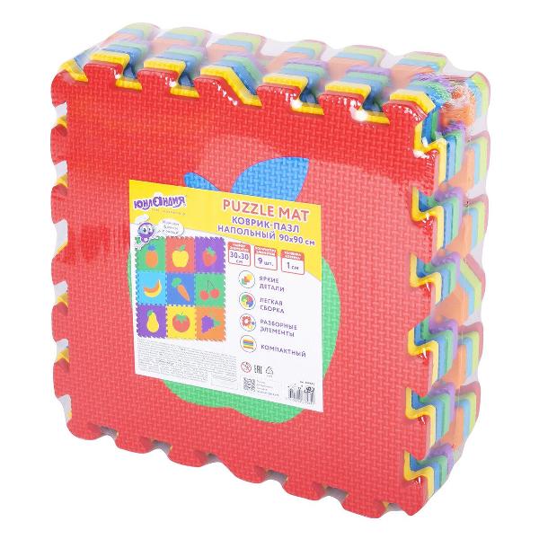 Пазл Юнландия пазл Фрукты-овощи 9 элементов 664665