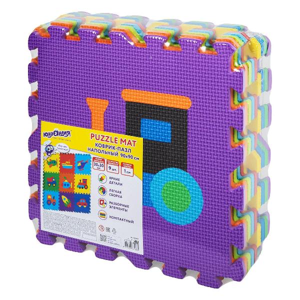 Пазл Юнландия пазл Машинки 9 элементов 664667