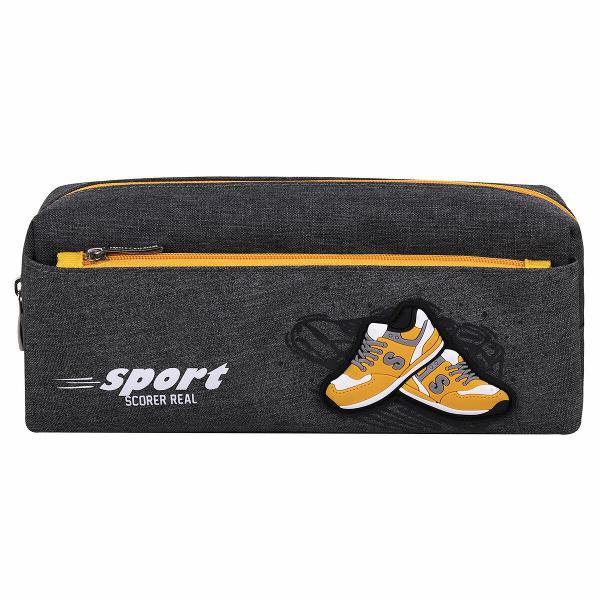 Пенал Юнландия 271575 21х9х6 см серый