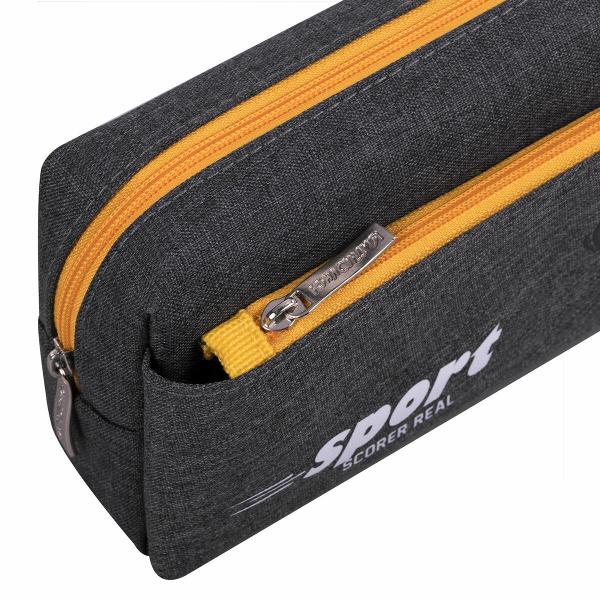 Пенал Юнландия 271575 21х9х6 см серый