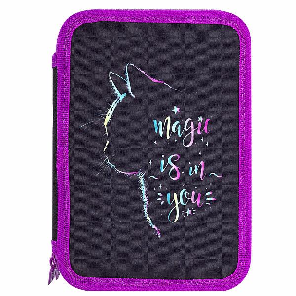 Пенал Brauberg 271542 21х14 см черный