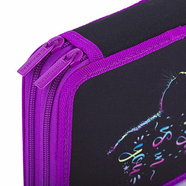 Пенал Brauberg 271542 21х14 см черный