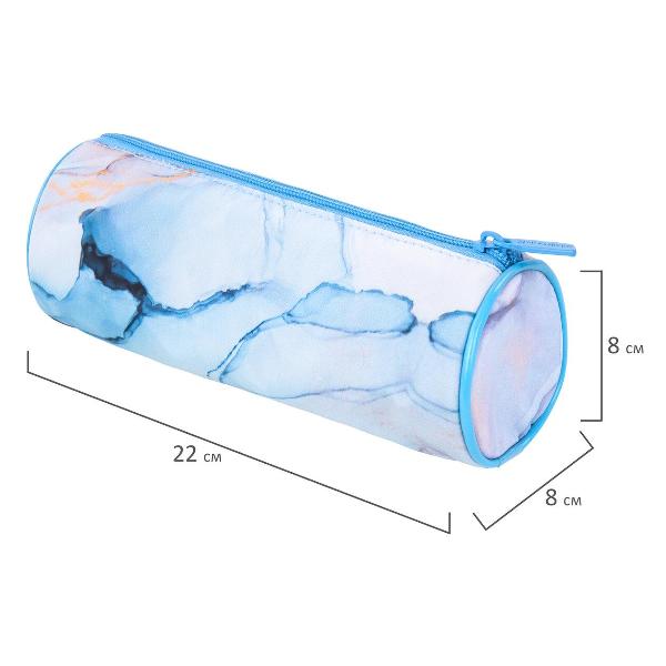 Пенал Brauberg 271570 22х8 см голубой