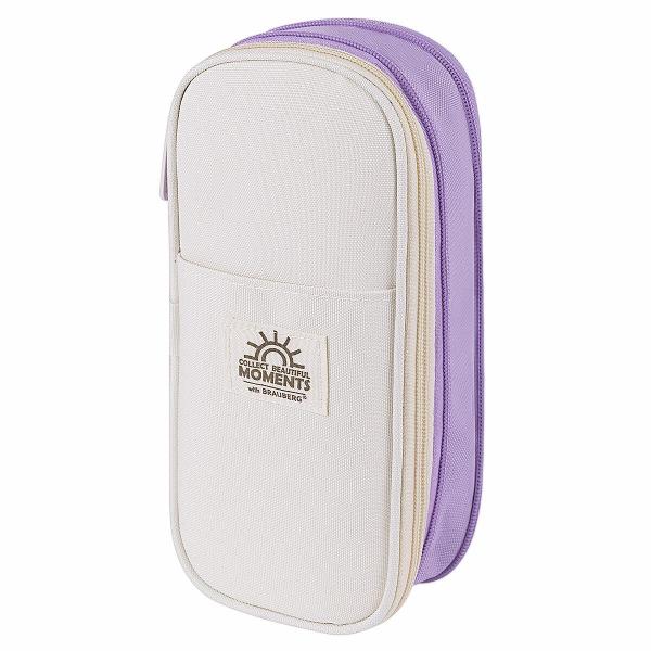 Пенал детский Brauberg 271562 22х10х3 см лавандовый
